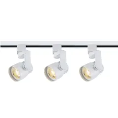 Nuvo TK423 Angle Arm White 3 Light LED Track Kit - 36watts - Soft White
