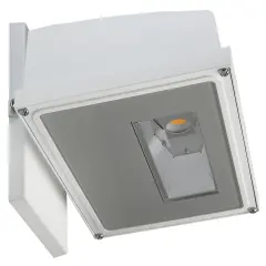 11W LED Small Wall Pack 1255Lm 3000K White Finish