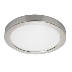 18.5 watt 9" Flush Mount LED Fixture 3000K Round Shape Polished Chrome Finish 120 volts