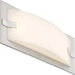 Nuvo Bow 1-Light LED 29" Vanity Fixture w/ Acrylic Lens in Brushed Nickel