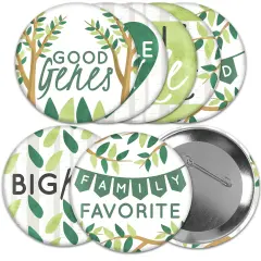 Big Dot of Happiness Family Tree Reunion - 3 inch Family Gathering Party Badge - Pinback Buttons - Set of 8