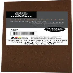 Lia Griffith Extra Fine Crepe Paper 19.6"X78.7"-Cafe