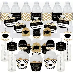Big Dot of Happiness Tassel Worth The Hassle - Gold - Graduation Party Favors and Cupcake Kit - Fabulous Favor Party Pack - 100 Pieces