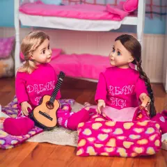 The Queen's Treasures Set of Two Pink & Purple 18 Inch Doll Sleeping Bags