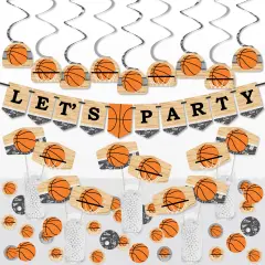Big Dot of Happiness Nothin&rsquo; But Net - Basketball - Baby Shower or Birthday Party Supplies Decoration Kit - Decor Galore Party Pack - 51 Pieces