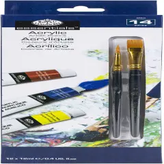 Royal & Langnickel(R) essentials(TM) Acrylic Paints 12ml-12/Pkg