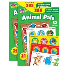 Animal Pals Stinky Stickers&reg; Variety Pack, 385 Per Pack, 2 Packs