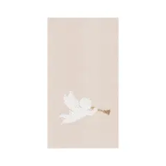 Singing Angel French Knot Flour Sack Kitchen Towel