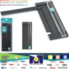 American Crafts Craft Blade Portable Paper Trimmer 9" - Aqua - (2 Pieces) 90702