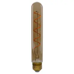 Satco 4w T9 LED Amber 2200K 260Lm Vintage Style Filament E26 Base Bulb