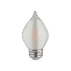Satco S22713 4w C15 LED Satin Spun Clear 120v Medium Base 300lm 2700k bulb