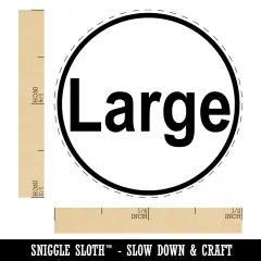 Large Size Tag Self-Inking Rubber Stamp for Stamping Crafting Planners Green