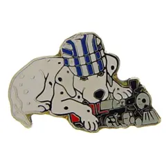Puppy Train Railroad Pin 1"