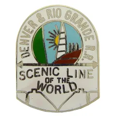 EagleEmblems P01215 PIN-RR,Denver & Rio Grand (1'')