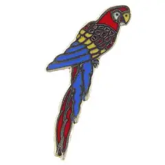 Macaw Pin 1"