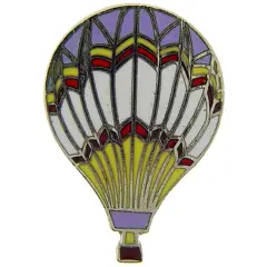 Hot Air Balloon Pin Purple 1"