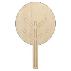 Cute Tree Unfinished Wood Shape Piece Cutout for DIY Craft Projects