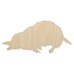 Mole Solid Unfinished Wood Shape Piece Cutout for DIY Craft Projects