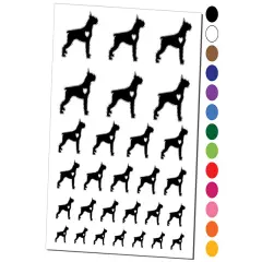 Boxer Dog with Heart Temporary Tattoo Water Resistant Fake Body Art Set Collection Yellow