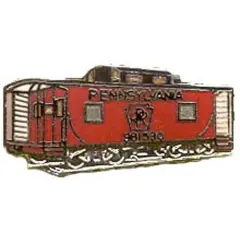 Pennsylvania Caboose Railroad Pin 1"