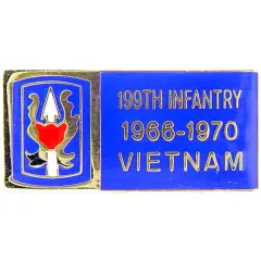 U.S. Army 199th Infantry Brigade Vietnam Pin 1 1/8"
