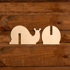 Unfinished Slotted Snail - Set of 3