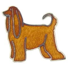 Afghan Hound Pin 1"