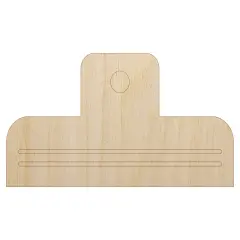 Fun Binder Paper Clip Unfinished Wood Shape Piece Cutout for DIY Craft Projects