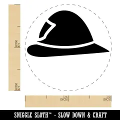 Fire Helmet Fireman Firefighter Profile Self-Inking Rubber Stamp for Stamping Crafting Planners UV