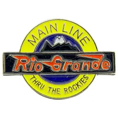 Rio Grande Railroad Pin 1"