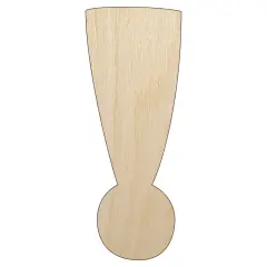 Exclamation Mark Punctuation Unfinished Wood Shape Piece Cutout for DIY Craft Projects