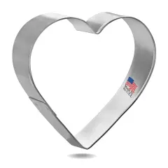 CookieCutter.Com Heart Cookie Cutter 3.75 Inch &ndash;Tin Plated Steel Cookie Cutters &ndash; Made In The USA