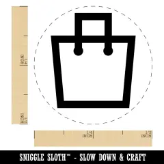 Purse Outline Shopping Self-Inking Rubber Stamp for Stamping Crafting Planners UV