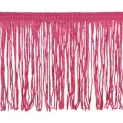 Belagio Chainette Fringe, 4" Wide, 10-Yard Bolt, Hot Pink