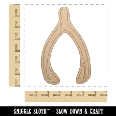Make a Wishbone Wish Unfinished Wood Shape Piece Cutout for DIY Craft Projects