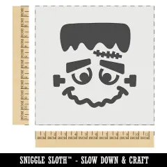Halloween Frankenstein Face Wall Cookie DIY Craft Reusable Stencil