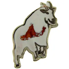 Mountain Goat Pin 1"