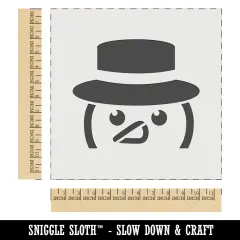Peeking Snowman Winter Christmas Wall Cookie DIY Craft Reusable Stencil
