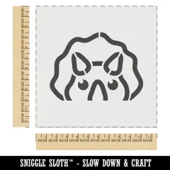 Peeking Dinosaur Triceratops Wall Cookie DIY Craft Reusable Stencil