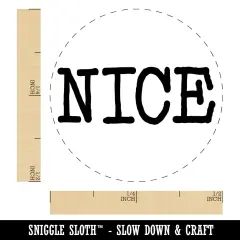 Nice Fun Text Self-Inking Rubber Stamp for Stamping Crafting Planners Fuchsia
