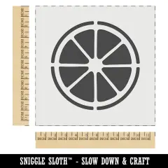Citrus Fruit Slice Circle Orange Lemon Lime Wall Cookie DIY Craft Reusable Stencil