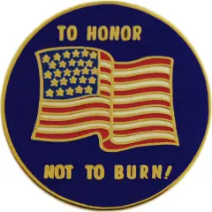 American Flag To Honor Pin 1"