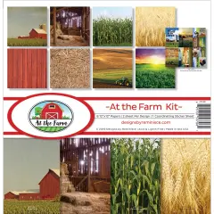 Reminisce Collection Kit 12"X12"-At The Farm