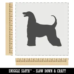 Afghan Hound Dog Solid Wall Cookie DIY Craft Reusable Stencil
