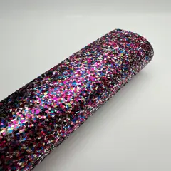 Black & Hot Pink Party Glitter Craft Vinyl