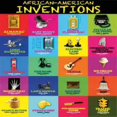 African American Inventors Poster (Color), 18"x24", Unframed