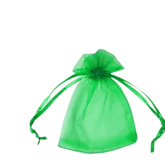 Kitcheniva 5"x7" Organza Gift Candy Sheer Bags DIY Pouches 100 Pcs Green