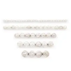 Madison Filigree Metal Round Beads Collection Value Pack
