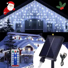Solar-Powered Outdoor Christmas LED Lights