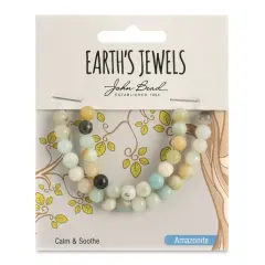 Earth's Jewels Semi-Precious Amazonite Natural Round Beads, 6mm